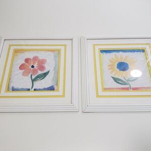 Alfred Alexander Gockel Framed Art - Framed and Matted Floral Prints, Set of 2